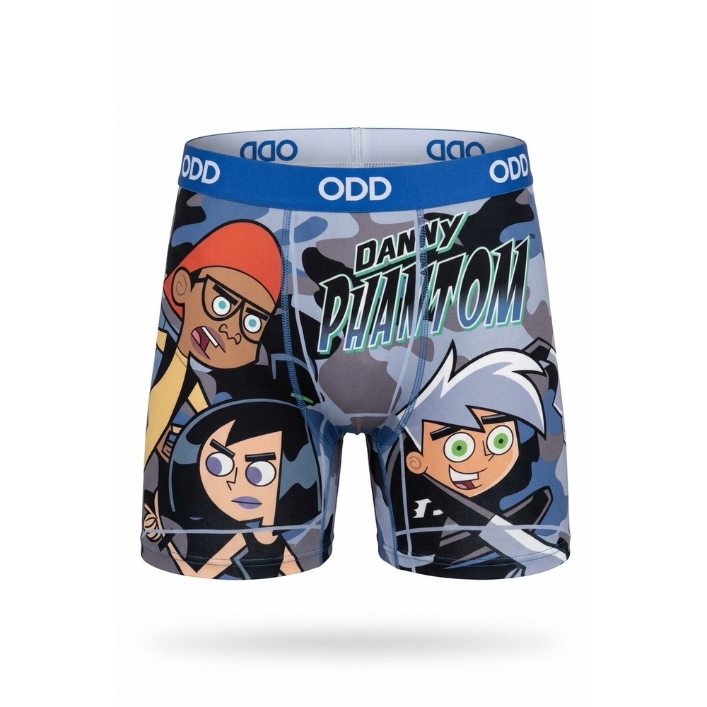 Odd Sox Danny Phantom Boxer Briefs Mens Small 28-30 Blue Camo Nickelodeon New